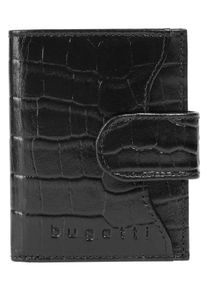 Bugatti Brieftasche "SECURE SMART", schwarz, Leder, casual,klassisch, Kleinlederwaren, echt Leder