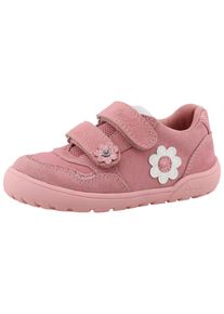 Lurchi Kinder Barfußschuh "Jola Barefoot", Gr. 29, rosa, Veloursleder, kontrastfarbene Details, modisch, Schuhe, Halbschuh, Sneaker mit Blüten,