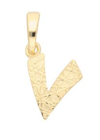 Adelia´s ADELIA ́S Damen Buchstaben-Anhänger "Damen & Herren 333 Gold Buchstabenanhänger V", Gold, gold, Gold, Schmuckanhänger, für Damen & Herren