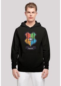 F4NT4STIC Herren Kapuzenpullover "Harry Potter Hogwarts Junior Crest", schwarz, casual, Gr. M, Obermaterial: 50% Baumwolle, 50% Polyester, Pullover,