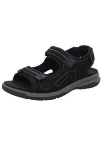 Rohde Herren Outdoorsandale "PALERMO", Gr. 42, schwarz, Nubukleder, sportlich, Schuhe, Outdoorsandale, Sommerschuh, Urlaubschuh, Klettschuh mit