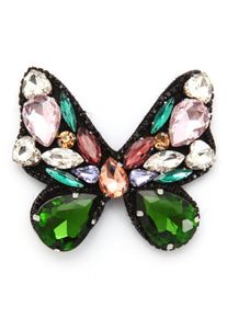 Firetti Damen Brosche "Schmuck Geschenk Ansteckschmuck Schmetterling", bunt, Metall, Textil, Broschen, mit Glasstein
