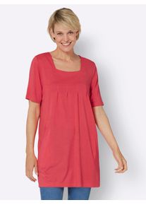 Classic Basics Damen Longshirt "Longshirt", rot, Gr. 40, unifarben, 100% Viskose, Shirts