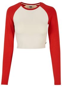 Urban Classics Damen Longsleeve "Urban Classics Damen", weiß, klassisch, Gr. 5XL, unifarben, 95% Baumwolle, 5% Elasthan, Shirts