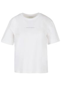 MISS TEE Herren T-Shirt "Miss Tee Damen Look Me In The Eyes Tee", weiß, casual, Gr. XL, bedruckt, 100% Baumwolle, Shirts