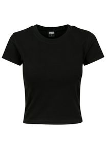 Urban Classics Herren T-Shirt "Urban Classics Damen Ladies Stretch Jersey Cropped Tee", schwarz, klassisch, Gr. M, unifarben, 95% Baumwolle, 5%