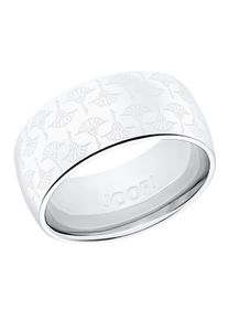 JOOP! JOOP Damen Fingerring "Schmuck Geschenk Ring Kornblume, breit - Eyecatcher", 54, Edelstahl, 9mm, silber, Edelstahl, Fingerringe