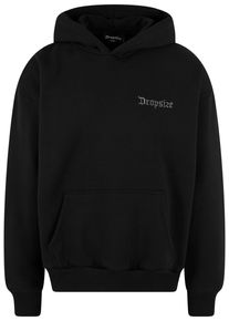 DROPSIZE Herren Kapuzensweatshirt "Dropsize Herren Heavy Backlogo Hoodie", schwarz, Gr. S, 70% Baumwolle, 30% Polyester, Sweatshirts