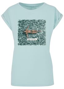 Merchcode Herren T-Shirt "Merchcode Damen Ladies Summer - On My Mind T-Shirt", blau, casual, Gr. M, bedruckt, 100% Baumwolle, Shirts