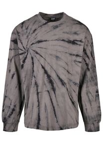 Urban Classics Herren Longsleeve "Urban Classics Herren Boxy Tye Dye LS", schwarz, klassisch, Gr. S, unifarben, 100% Baumwolle, Shirts