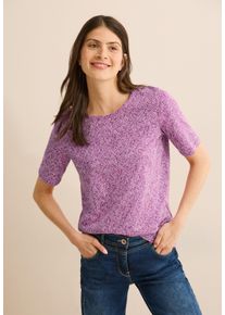 Cecil Damen T-Shirtanemone pink, casual, Gr. XL, bedruckt, Web, 100% Baumwolle, Shirts, mit grafischem Muster