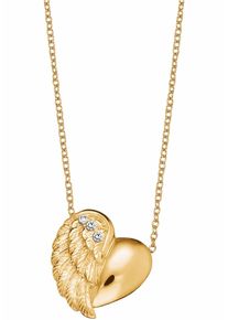 Engelsrufer Damen Kette mit Anhänger "Little magic, KETTE HERZFLÜGEL, ERN-LILHEARTWING-G", Silber 925 (Sterlingsilber), L: 44cm, silber, Silber 925