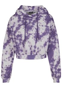 Thug Life Damen Kapuzenpullover "Thug Life Damen Thug Life Dystopia Hoody", lila, casual, Gr. XS, mehrfarbig, 80% Baumwolle, 20% Polyester, Pullover
