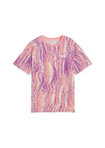 Puma Kinder T-Shirt "Essentials Nature 2.0 T-Shirt Mädchen", pink, Gr. 164, mehrfarbig, Obermaterial: 100% Baumwolle; Rippe: 80% Baumwolle, 20%
