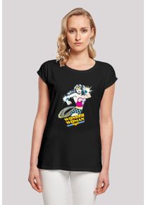 F4NT4STIC Damen T-Shirt "DC Comics Wonder Woman Vintage Lasso'", schwarz, casual, Gr. XL, Obermaterial: 100% Baumwolle, Shirts, Print
