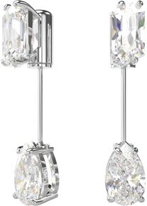 Swarovski Damen Paar Ohrstecker "Schmuck Geschenk Mesmera Stabohrringe, 5661682", Metall, silber, Metall, Ohrringe, mit Swarovski Zirkonia (synth.)