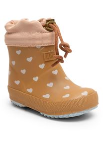 bisgaard Kinder Gummistiefel "baby thermo rubber", Gr. 20, gelb, Gummi, Basic, Schuhe, Regenstiefel mit Wollfutter, Größenschablone zum Download