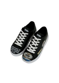 DOGO Damen Sneaker "Ace Sneakers The Wise Owl Damen Sneaker / Female", Gr. 39, schwarz, Lederimitat, casual, Schuhe, Vegan