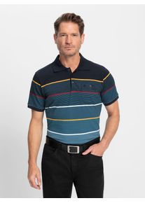 Marco Donati Herren Poloshirt "Kurzarm-Shirt", blau, Gr. 44, gemustert, gestreift, mehrfarbig, 95% Baumwolle, 5% Elasthan, Shirts