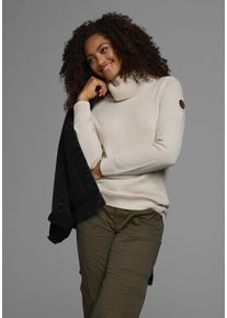 Kangaroos Damen Rollkragenpullover, weiß, casual, Gr. 32, unifarben, Strick, Obermaterial: 60% Baumwolle, 40% Polyacryl, Pullover, in klassischer Form