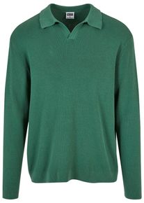 Urban Classics Herren Longsleeve "Urban Classics Herren Ribbed Oversized Longsleeve", grün, klassisch, Gr. XXL, unifarben, 100% Baumwolle, Shirts