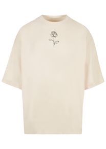 Merchcode Herren T-Shirt "Merchcode Herren Spring - Rose HugeSpring - Rose Huge Tee Tee", beige, casual, Gr. XXL, bedruckt, 100% Baumwolle, Shirts