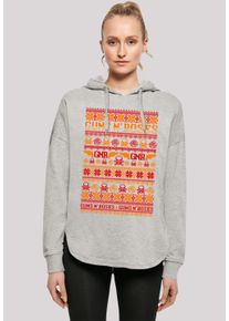 F4NT4STIC Damen Kapuzenpullover "Guns n' Roses Weihnachten Christmas", grau, casual, Gr. L, Obermaterial: 100% Baumwolle, Pullover, Musik,Band,Logo
