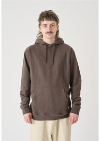 Cleptomanicx Herren Kapuzensweatshirt "Ligull", braun, casual, Gr. S, meliert, 100% Baumwolle, Sweatshirts, mit lockerem Schnitt