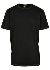 Urban Classics Herren Kurzarmshirt "Urban Classics Herren Heavy Oversized Contrast Stitch Tee", grün, casual, Gr. M, unifarben, 100% Baumwolle, Shirts