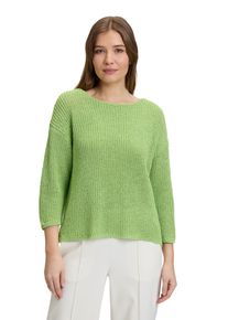 Betty Barclay Damen Strickpullover "Betty Barclay Basic-Strickpullover mit Rippenstruktur", grün, casual, Gr. 38, Strick, Obermaterial: 90%