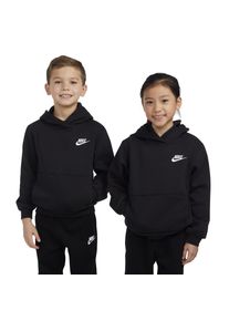 Nike Sportswear Kinder Kapuzensweatshirt, schwarz, sportlich, Gr. 122, unifarben, Sweatware, Obermaterial: 60% Baumwolle, 40% Polyester, Sweatshirts