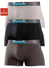 Bench. Herren Boxer "Boxershorts für Herren", Gr. S, schwarz, Jersey, Obermaterial: 90% Baumwolle, 10% Elasthan (LYCRA), unifarben, Unterhosen,