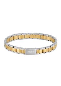 BOSS Herren Armband "Schmuck Edelstahl Armschmuck Gliederkette METAL LINK", Edelstahl, gold, Edelstahl, Armbänder