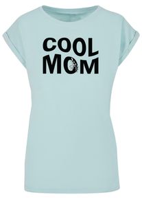 Merchcode Herren T-Shirt "Merchcode Damen Ladies Mothers Day - Cool mom T-Shirt", blau, casual, Gr. XL, bedruckt, 100% Baumwolle, Shirts
