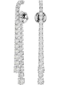 Swarovski Damen Paar Ohrstecker "Schmuck Geschenk Matrix Drop-Ohrhänger, 5709257", Metall, silber, Metall, Ohrringe, mit Swarovski Zirkonia (synth.)