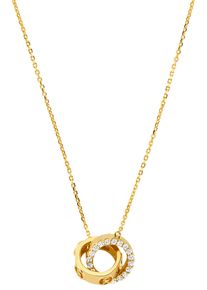 Michael Kors Damen Kette mit Anhänger "PREMIUM, MKC1554AN040, MKC1554AN710", Silber 925 (Sterlingsilber), L: 45,5cm, gold, Silber 925