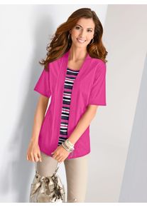 Classic Basics Damen 2-in-1-Shirt "Shirt", pink, Gr. 52, gemustert, mehrfarbig, gestreift, unifarben, 100% Baumwolle, Shirts