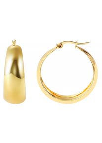 Adelia´s ADELIA ́S Damen Paar Creolen "Neuheit 2025 - Damen Creolen aus poliertem Edelstahl Ø 31 mm", Damen, Edelstahl, silber, Edelstahl, Ohrringe