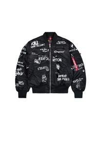 Herren Bomberjacke "Alpha Industries Men - Bomber Jackets MA-1 Peace", schwarz, Gr. S, Alpha Industries, Obermaterial: 100% Nylon, Futter: 100%