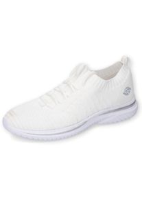 Damen Slip-On Sneaker, Dockers by Gerli, Gr. 43, weiß, Textil, sportlich, Schuhe, Sneaker, Schlupfschuh, Freizeitschuh mit ultraleichter Sohle