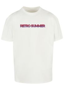 Merchcode Herren T-Shirt "Merchcode Herren Summer - Retro Heavy Oversize Tee", weiß, casual, Gr. M, bedruckt, 100% Baumwolle, Shirts