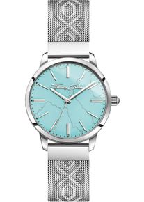 Thomas Sabo Damen Quarzuhr "ARIZONA SPIRIT", silber, Armbanduhren, Armbanduhr, Damenuhr, Hämatit-Stein auf der Krone, Edelstahlarmband