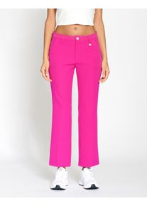 Gang Damen Stoffhose "Gang Hosen Wide Fit 94CINZIA KICK", pink, Gr. 25, 88% Polyester, 12% Elasthan, Hosen
