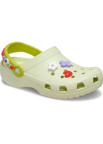 Crocs Kinder Clog "Classic Friendship Bracelet", Gr. 27, grün, Croslite, kontrastfarbene Details, casual, Schuhe, Hausschuhe, Sandale, Badeschuh mit