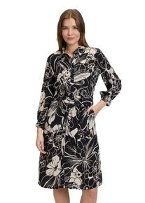 Betty Barclay Damen Hemdblusenkleid "Betty Barclay Hemdblusenkleid mit Bindegürtel", schwarz, modisch, Gr. 40, Obermaterial: 100% Viskose., Kleider,