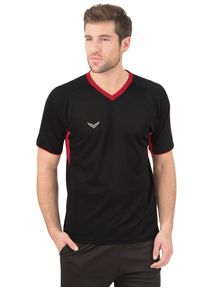 TRIGEMA Herren T-Shirt "TRIGEMA Raglan-Sportshirt", schwarz, sportlich, Gr. S, 100% Polyester, Shirts