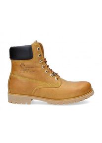 Panama Jack Herren Schnürboots, Gr. 40, gelb, Nubukleder, klassisch, Schuhe, mit gepolstertem Schaftrand