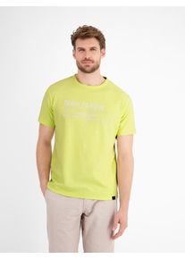 Lerros Herren T-Shirt "Lerros T-Shirt in Strukturqualität", gelb, Gr. L, 100% Baumwolle, Shirts
