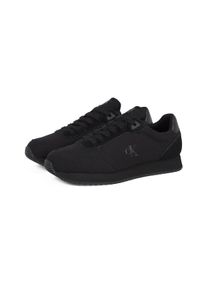 Herren Sneaker "RUNNER SOCK LACEUP MG CANVAS", Calvin Klein Jeans, Gr. 39, schwarz, Textil, sportlich, Schuhe, Freizeitschuh, Halbschuh, Schnürschuh