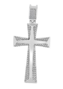 Adelia´s ADELIA ́S Damen Ketten-Anhänger "Neuheit 2025 - stilvoller Kreuz Anhänger aus Edelstahl", Edelstahl, gold, Edelstahl, Schmuckanhänger